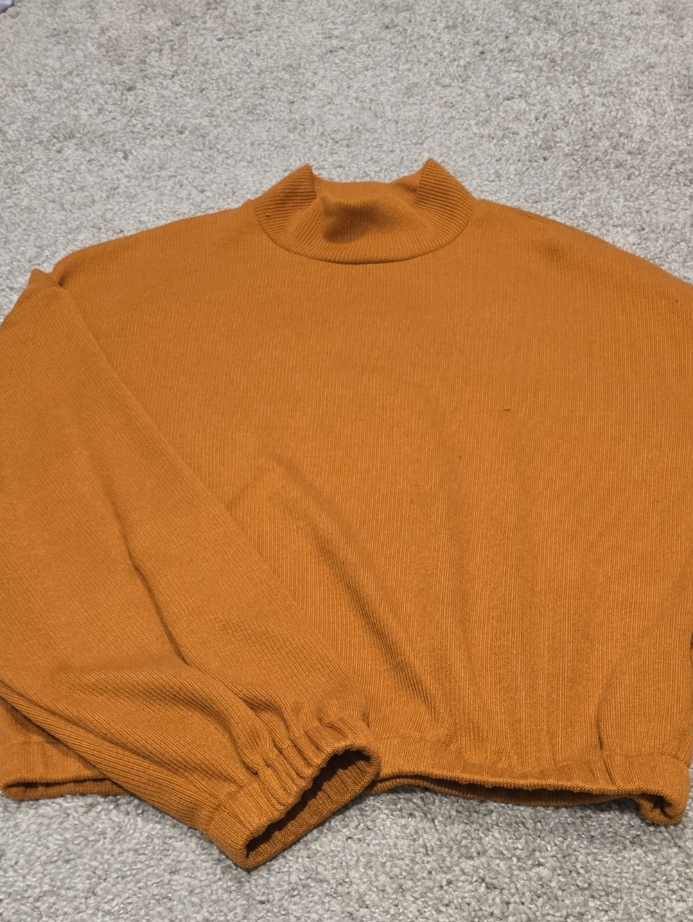 Elodie Rust Mock Neck Sweater